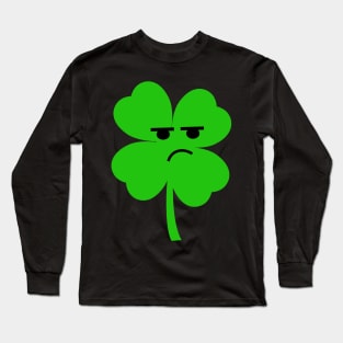 Grumpy Four Leaf Clover Long Sleeve T-Shirt